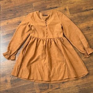 SHEIN Tan Kids Casual Dress